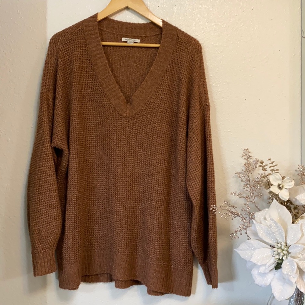 American Eagle V-Neck Tunic Sweater